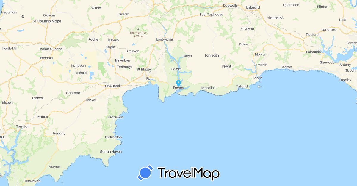 TravelMap itinerary: boat in United Kingdom (Europe)